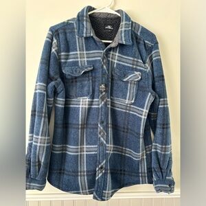 Men’s O'Neill Blue and White Plaid Flannel